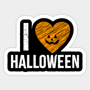 I Heart Halloween Sticker